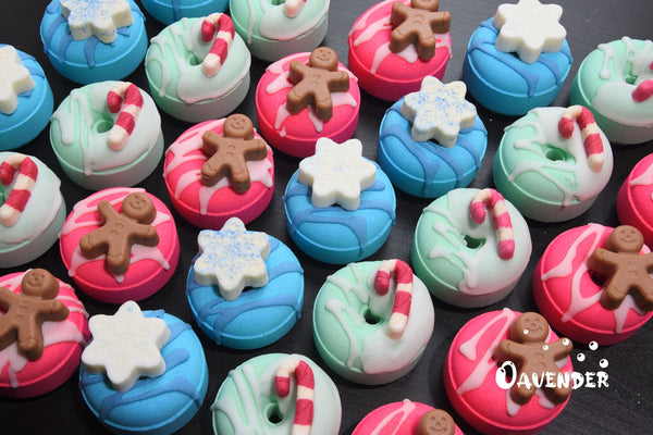 Holiday Donut Bath Bomb Gift Set