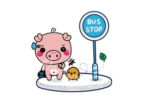 Bus Stop Sticker